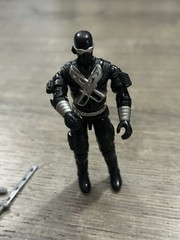 G.I. Joe ARAH 1989 Snake Eyes Vintage 3.75” Action Figure w/ Some Accessories