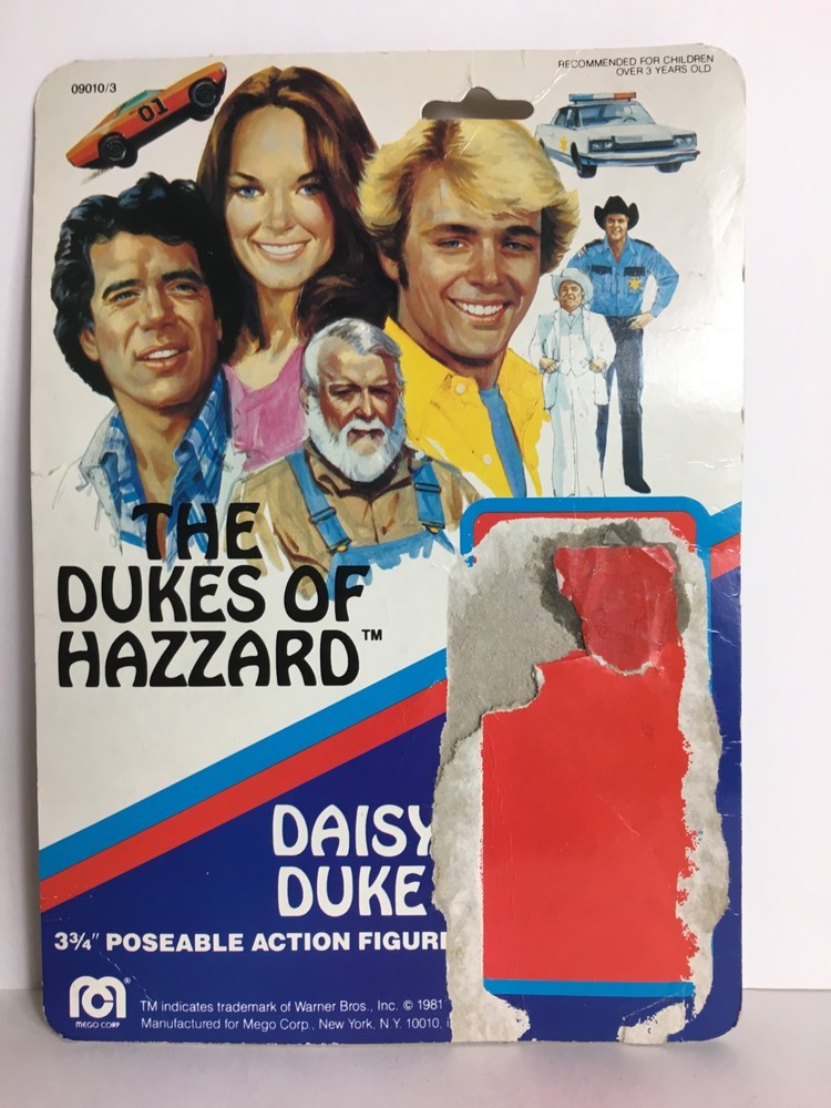 Mego Daisy Duke cardback for 3 3/4″ Figure 1981 Vintage Dukes Of Hazzard
