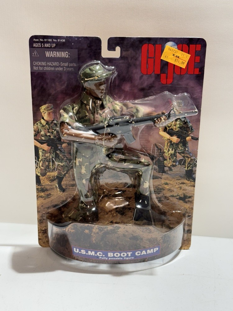 GI JOE U.S.M.C. BOOT CAMP SOLDIER AFRICAN AMERICAN 12″ ACTION FIGURE KENNER 1998