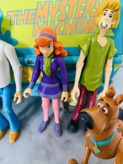 Vintage Scooby Doo Mystery Machine Van & All 5 Figures Hanna-Barbera