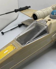 Vintage Star Wars Kenner X Wing Canopy Glass REPRO Part 1978 X-Wing Cockpit