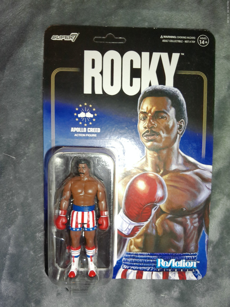 APOLLO CREED ROCKY (UNOPENED) SUPER 7 REACTION