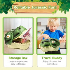 Dinosaur Toys for Kids 3-5,45PCS Realistic Jurassic Dinosaurs Figures with Eg…