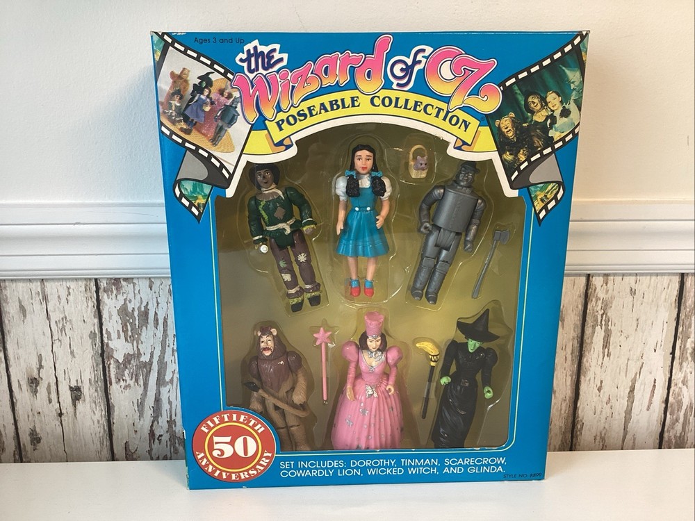 Vintage 50th Anniversary Wizard of Oz Poseable Figure Collection Set – NRFB