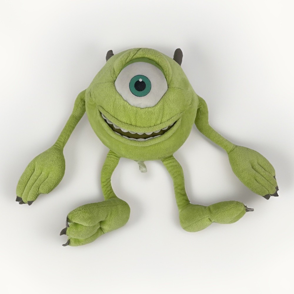 2000’s Monsters Inc Mike Wazowsky Stuffed Plush 30cm/12″ Hasbro Pixar Green
