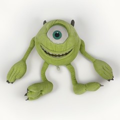 2000’s Monsters Inc Mike Wazowsky Stuffed Plush 30cm/12″ Hasbro Pixar Green