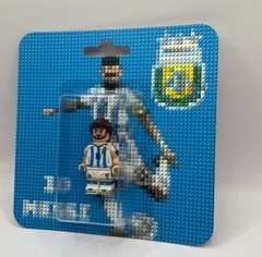 Lot 4x LIONEL MESSI HANDMADE BRICK FIGURE WALL ART COLLECTIBLE WORLD CUP MIAMI