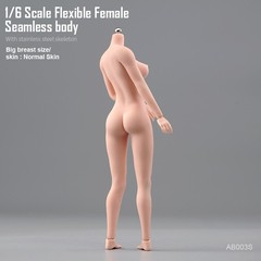 1/6 Female Seamless Flexible Body Super Large Bust Breast Silicone 12” Figure
