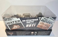 DISNEY STORE Disney Cars Toon Mater Private Eye Big D McQueen (1:43 DIE-CAST)
