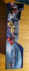 Transformers 2 In 1 EarthSpark Optimus Prime With Battle Base Trailer **Box Dmg*