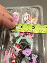 VTG My Little Pony Mini Holiday 5 Piece Ornament Set Kurt S. Adler 2004 Hasbro