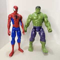 6 Hasbro Mattel Action Figures Superhero 12inch Marvel-DC Comics Iron Man Silver