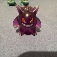 1999 POKÉMON FIGURES AND COINS SET WITH TWO-“RARE” PURPLE AND TRANSLUCENT FIGS