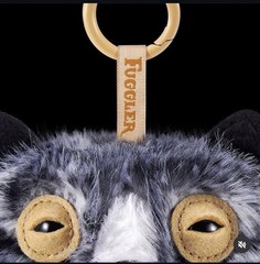 Fuggler Alley Cats 🐱 WIDE-EYED WEIRDO 🐱 5″ Plush Bag Charm Keychain Dangler
