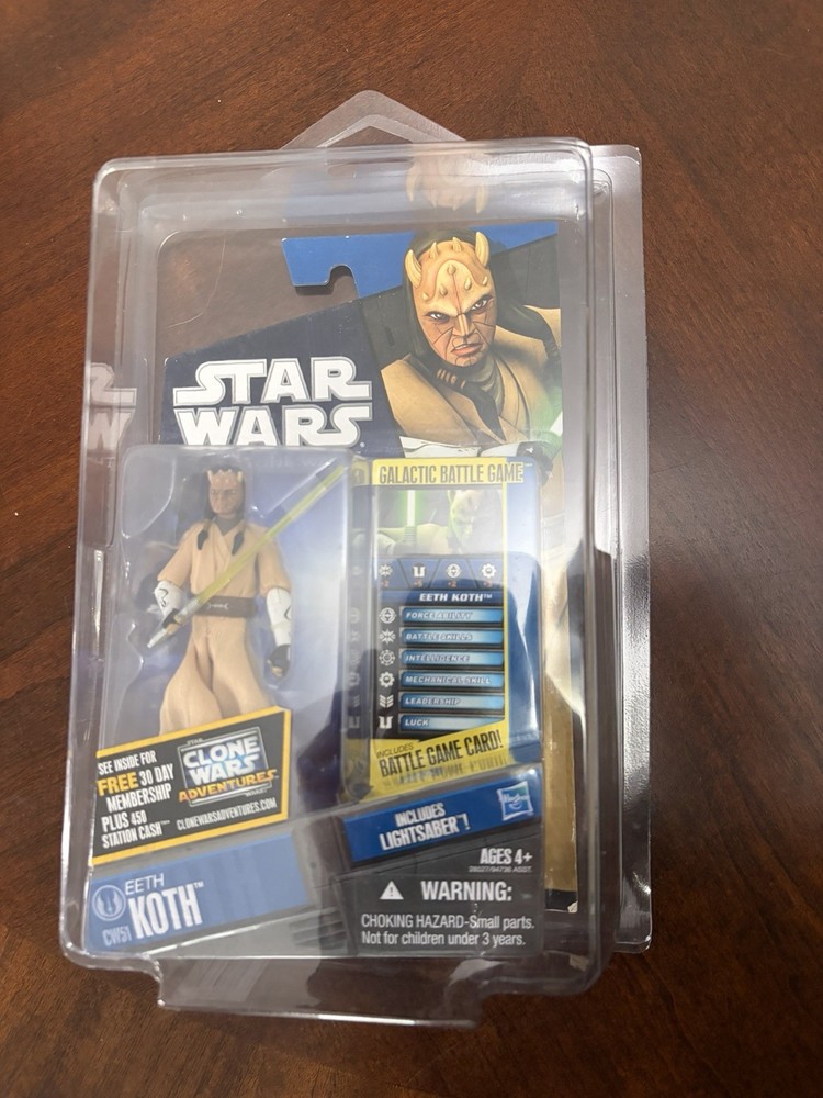 STAR WARS THE CLONE WARS CW51 EETH KOTH with LIGHTSABER eBC-13
