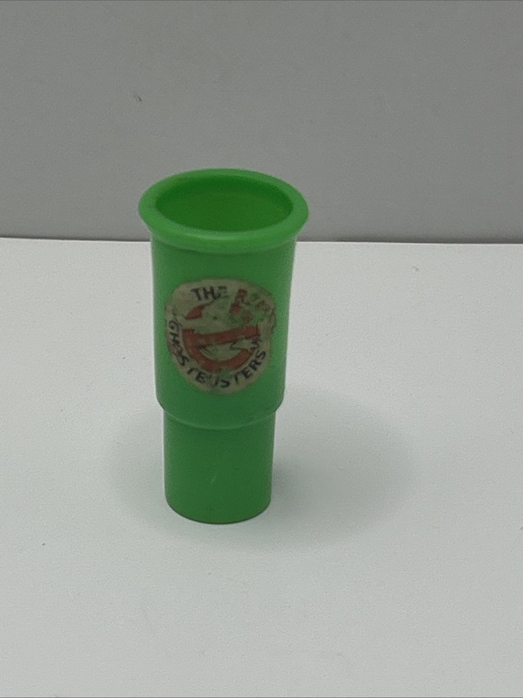 Super Rare! vintage Ghostbusters 1980s green plastic siren whistle