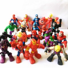 Random Lot 5pcs- Playskool Heroes Marvel Super Hero Adventures Figure Boy Toy