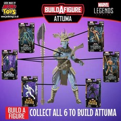 2022 Marvel Studios MCU Legends ATTUMA BAF 6″ Scale Hasbro Figure Set of 6 (Six)