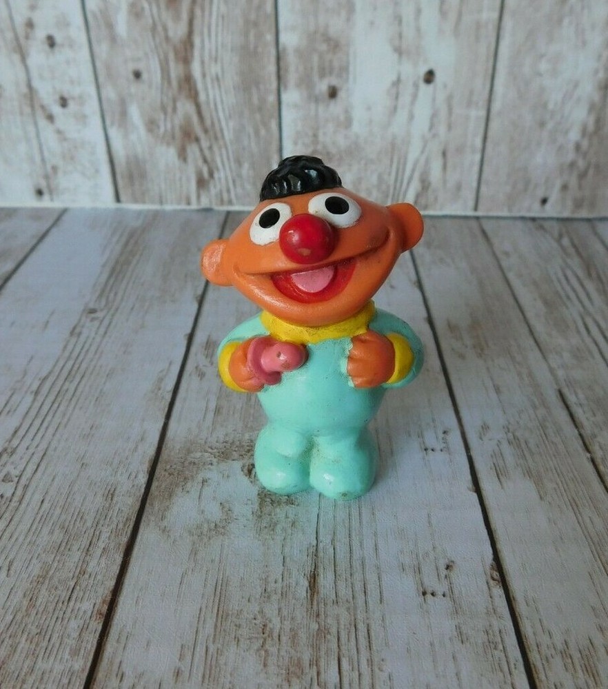 Vintage Sesame Street Baby Ernie Figure 2.25in Cake Topper PVC