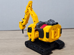Metal Cardbot W Solidhorn Transforming Robot Toy Action Figure Korea Animation