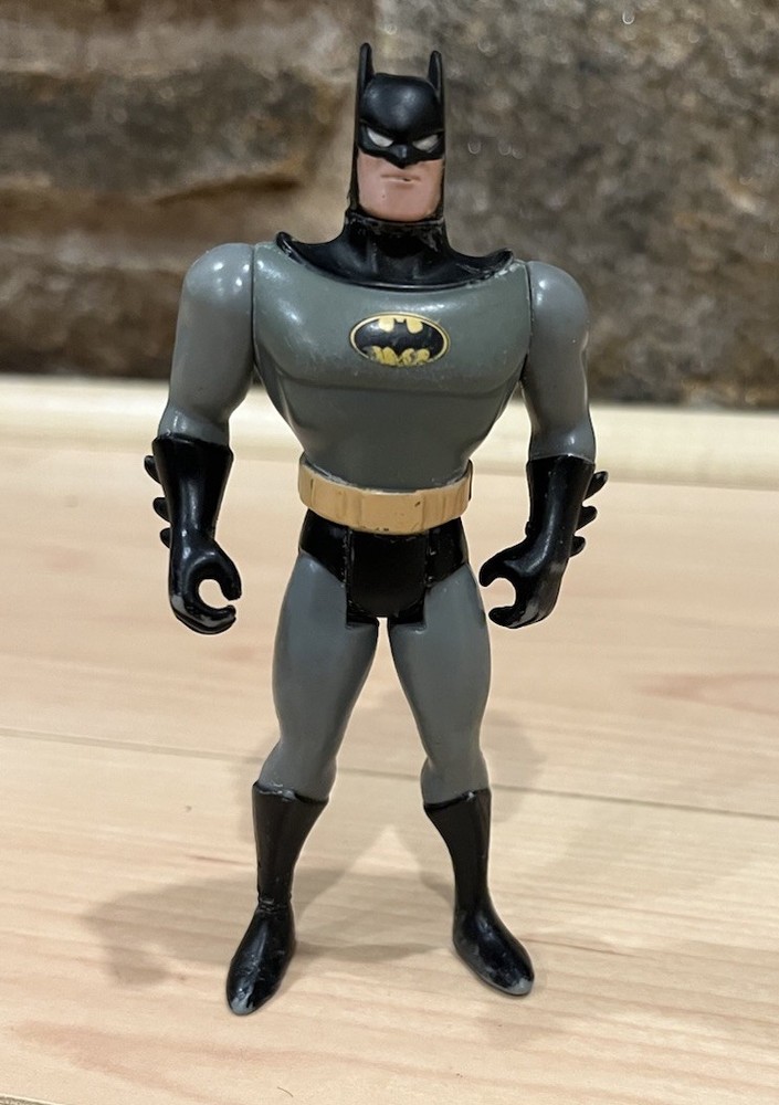 Batman Batman Action Figure Plastic Gray/Black/Yellow Belt 1993 Kenner