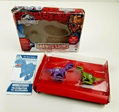 Jurassic World Brawlasaurs Velociraptor vs Allosaurus Figure 2 Pack Open Box