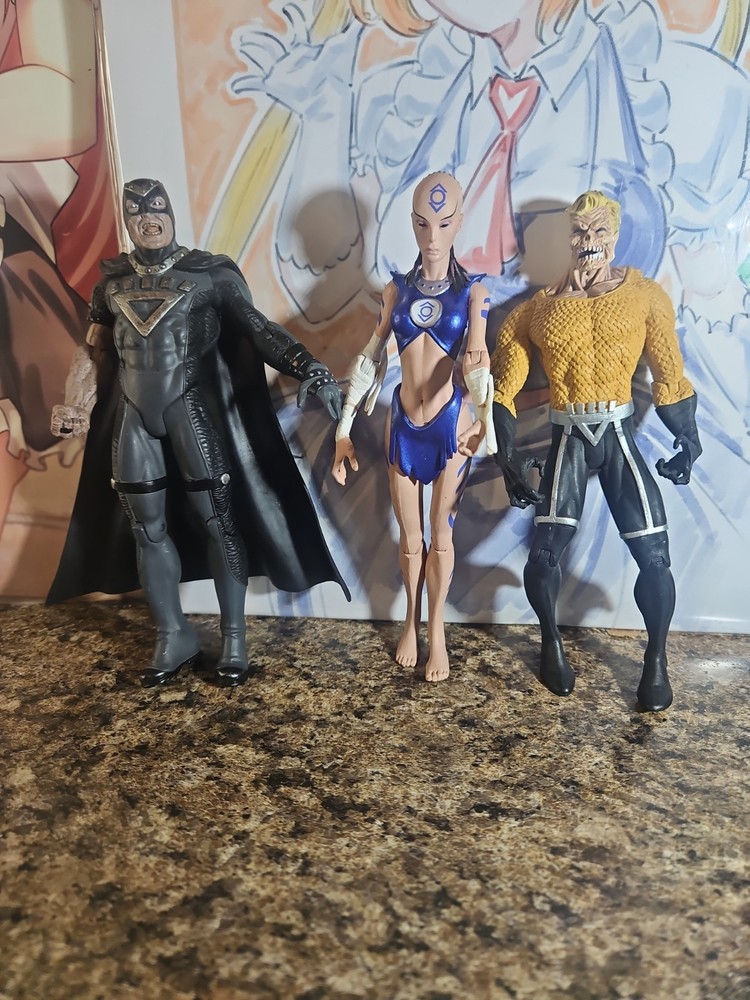 Blackest Night Series 2 Indigo Action Figure Lot DC Direct Black Hand, Aquaman