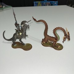 Papo Schleich & Heroscape Figure Lot – Vintage Medieval Knights, Horses, Dragons
