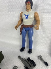 1986 Collect Rambo Fire Power Nearly Complete Sylvester Stallone Vintage Figure
