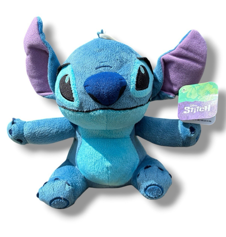 Genuine Disney Stitch 7″ Soft Stuffed Blue Plush Animal Alien Toy – Brand NEW