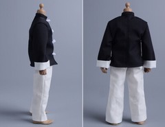 1/12 Chinese Kung Fu Monk Fighting Suit Clothes For 6″ Male Action Figure Body