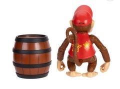 World of Nintendo Diddy Kong w/ Barrel Donkey Kong 4″ Action Figure Jakks Toy