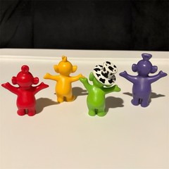 1998 Playskool Teletubbies Collectible Figures Pack Po Laa-Laa Dipsy Tinky Winky