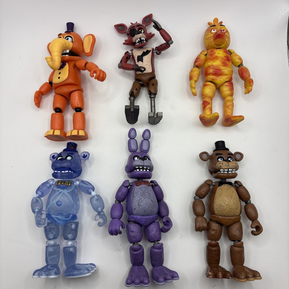 Funko Five Nights At Freddys FNAF Action Articulated Figure Lot Of 6 2019-2022