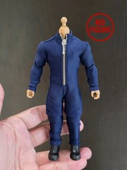 Handmade Blue body suit for 1/12 vtoy action figure (No Figure,Unbrand)
