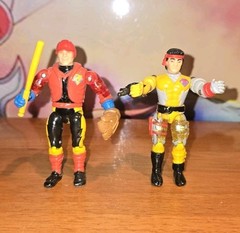 Vintage Bionic Six ljn Complete with Weapons Set of 13 Figures with 5 Card Backs
