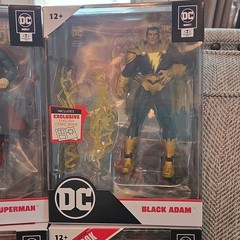 DC Direct DC Boxed Exclusive Figure Set w/ Comic Book Superman Black Adam