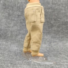 1:18 Scale Black Casual Trousers Pants Clothes 3.75″ Male Action Figure Body Toy