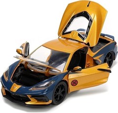 Jada Toys Marvel Wolverine X-Men 1:24 2020 Chevy Corvette Die-Cast Car with…