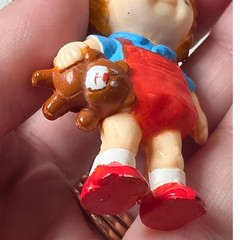 Cabbage Patch Kids PVC Figurine Small Red Blue Fair 1984 Panini OAA