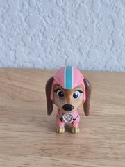 Paw Patrol The Movie Liberty Dachshund Figure Dog Pup 2″ Pink Blue