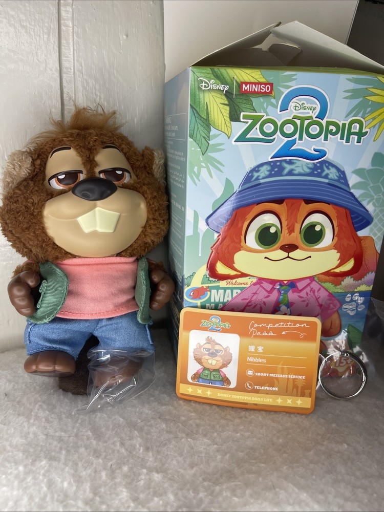 MINISO Disney Zootopia 2 City Residents Series Vinyl Plush Blind Box NIBBLES
