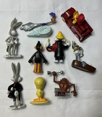 Vintage WB Loony Tunes Taz Bugs Pepe PVC Figure Lot Applause Warner Bros Store