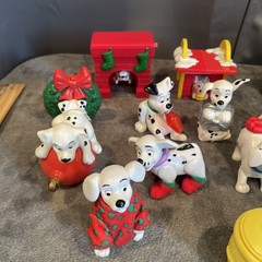 Vintage Disney’s/ Mc Donald’s PVC Toys Lot Of 20 Christmas Theme 101 Dalmatians