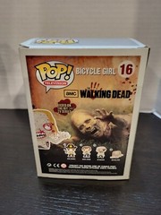 Bicyle Girl 16 /1000 PX Bloody FUNKO POP Walking Dead SIGNED Melissa Cowan JSA