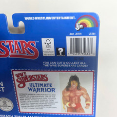 Ultimate Warrior WWE LJN Superstars Retro 80s Black Card 8 in Action Figure NEW