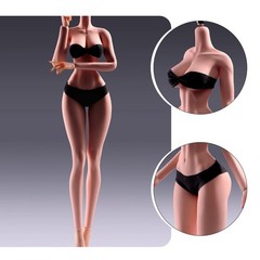 YM503 1/6 Large Breast Thin Waist Girl 12″ Female Action Figure Body Hands Foot