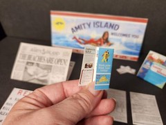 1/6 SCALE Dollhouse Mini JAWS Amity Island Signs, Pamphlets, Police Report, Pics