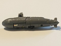 Dive Dive (Grey) – Unknown GoBots KO Submarine 1980’s Era VARIANT HEAD SCULPT!