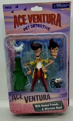 NEW! Ace Ventura Pet Detective Figure w Animal Friends Alt Head (NECA, 2020) 🔥